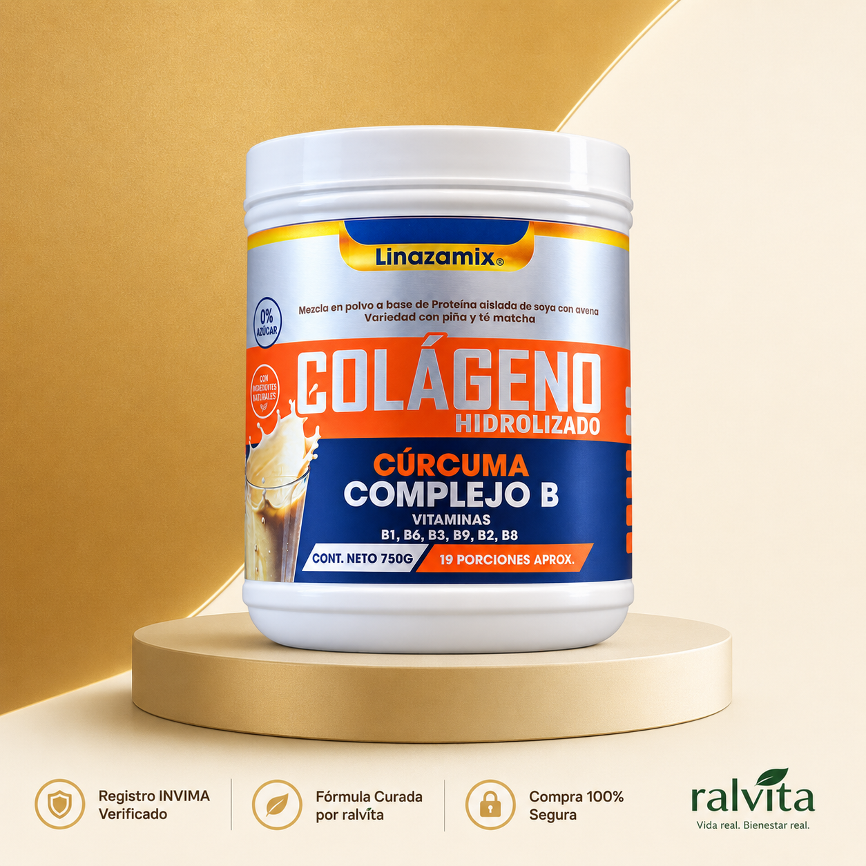 COLAGENO DORADO CURCUMA PREMIUM X750GR