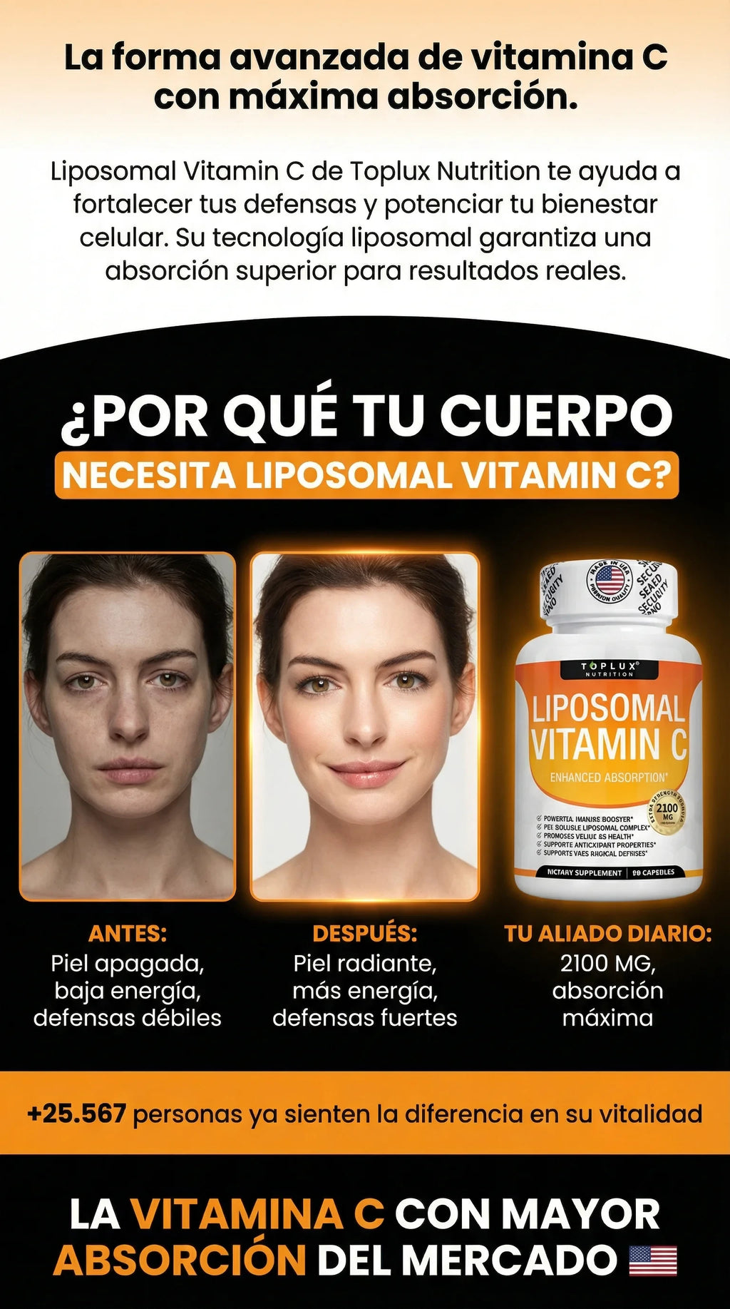 LIPOSOMAL VITAMINA C 90 CÁPSULAS