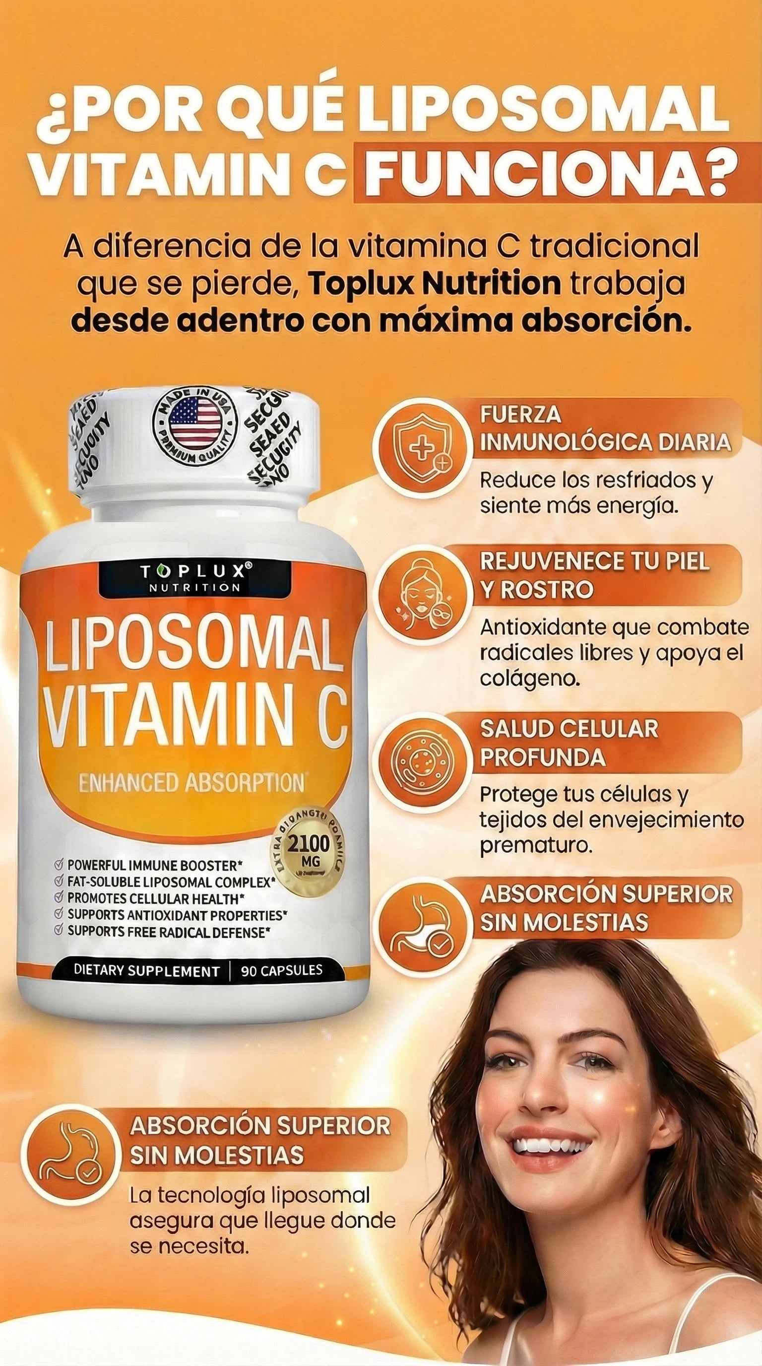 LIPOSOMAL VITAMINA C 90 CÁPSULAS