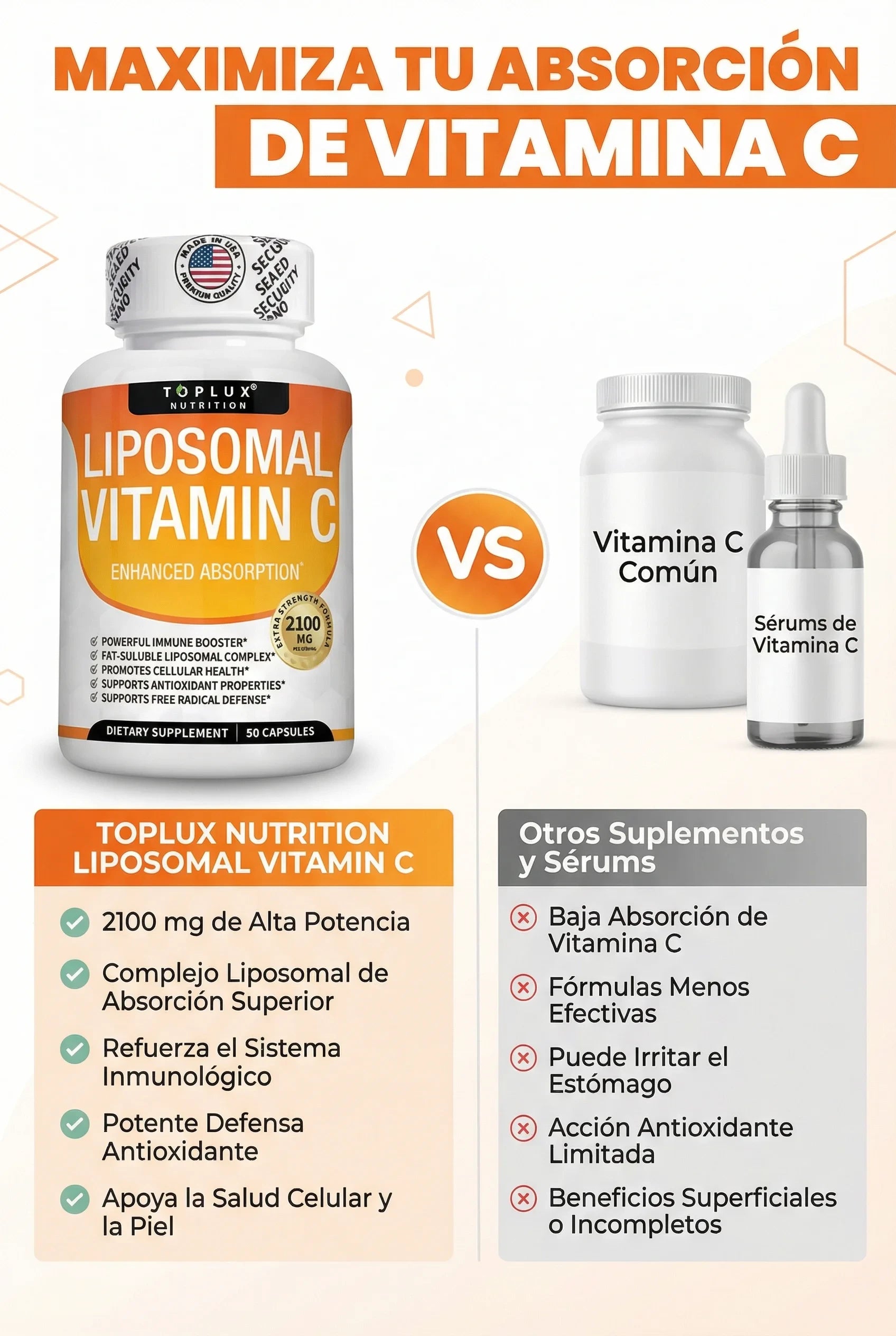 LIPOSOMAL VITAMINA C 90 CÁPSULAS